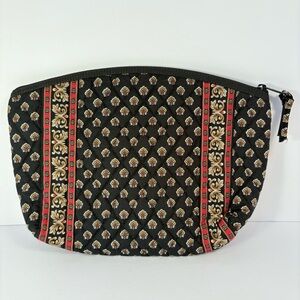 Quilted Royal Black and Red Medium Handbag